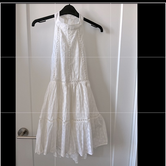 Abel the Label- white eyelet mini dress SIZE XS - Picture 2 of 5
